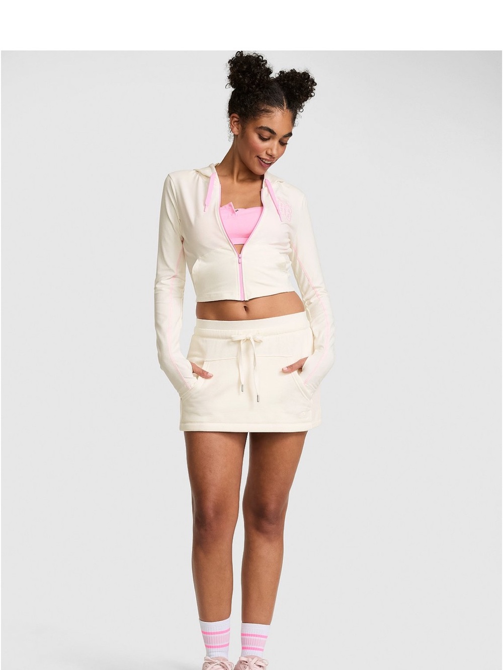 PINK Victoria's Secret Cream Skort with Pockets